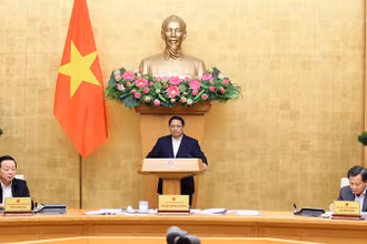 [Ảnh] Thủ tướng Phạm Minh Chính chủ trì Phiên họp Chính phủ chuyên đề xây dựng pháp luật tháng 12