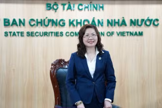 Chủ tịch Ủy ban Chứng khoán Nhà nước Vũ Thị Chân Phương.