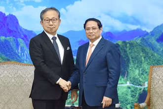 Thủ tướng Phạm Minh Chính tiếp Đại sứ Nhật Bản tại Việt Nam Yamada Takio.