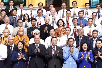 [Ảnh] Chủ tịch nước gặp mặt các cá nhân tiêu biểu của Thành phố Hồ Chí Minh