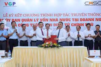 Lễ ký kết Chương trình hợp tác truyền thông giữa Cổng Thông tin điện tử Chính phủ và Ủy ban Quản lý vốn nhà nước tại doanh nghiệp.