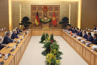 Quang cảnh buổi hội đàm.