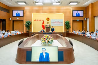 Quang cảnh hội nghị tại Nhà Quốc hội. (Ảnh: Duy Linh)