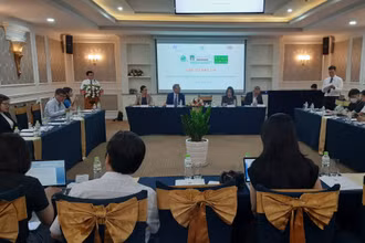 Quang cảnh buổi thông tin về Analytica Vietnam 2023.