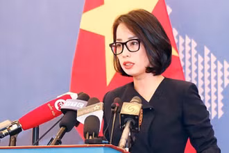 Người Phát ngôn Bộ Ngoại giao Việt Nam Phạm Thu Hằng. (Ảnh: TTXVN)