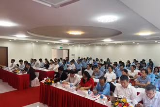 Các đại biểu tại buổi làm việc.