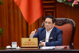 Thủ tướng Phạm Minh Chính phát biểu tại cuộc họp.