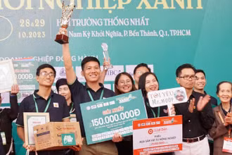 Giải nhất chung cuộc thuộc về dự án Kết nối con người với tự nhiên-Mr Mướp (Đồng Tháp).