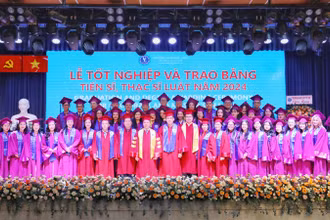 Tân tiến sĩ, thạc sĩ tại buổi lễ tốt nghiệp