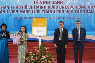 Thành phố Hồ Chí Minh được UNESCO công nhận thành viên Mạng lưới học tập toàn cầu