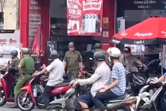 Cửa hàng FPT nơi xảy ra vụ việc.