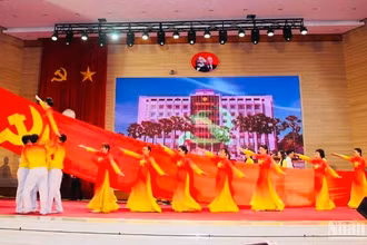 Một tiết mục trong hội thi.