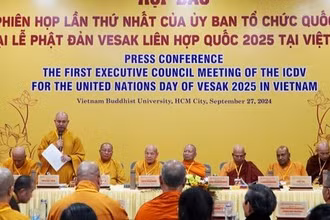 Giáo hội Phật giáo Việt Nam và Ủy ban tổ chức quốc tế Đại lễ Vesak Liên hợp quốc (ICDV) tổ chức họp báo phiên thứ nhất Đại lễ Phật đản Vesak Liên hợp quốc 2025.