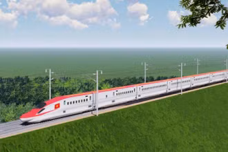 Việt Nam đặt mục tiêu sẽ hoàn thành 1.500km đường sắt tốc độ cao bắc-nam vào năm 2035. (Ảnh đồ họa của Bộ Giao thông vận tải)