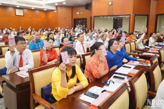 Các đại biểu dự đại hội (Ảnh: THẾ ANH)