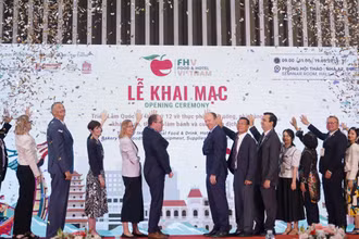 Các đại biểu khai mạc Triển lãm quốc tế Food và Hotel Vietnam 2024. 