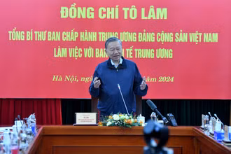 Tổng Bí thư Tô Lâm phát biểu tại Hội nghị. (Ảnh : ĐĂNG KHOA)
