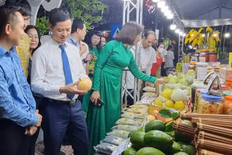 Nhiều mặt hàng trái cây, nông sản đặc trưng được giới thiệu tại Tuần hàng.