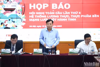 Họp báo Hội nghị toàn cầu lần thứ 4 hệ thống lương thực, thực phẩm bền vững.