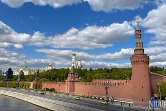 Khuôn viên Điện Kremlin ở thủ đô Moskva. (Ảnh: XUÂN HƯNG)