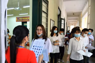 Thí sinh kỳ thi vào lớp 10 (Ảnh minh hoạ: THUỶ NGUYÊN)