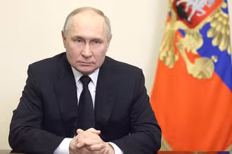 Tổng thống Putin tuyên bố ngày quốc tang. (Ảnh: Kremlin.ru)