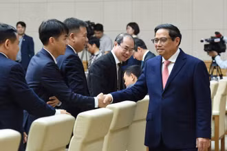 [Ảnh] Thủ tướng Phạm Minh Chính tiếp các Trưởng cơ quan đại diện Việt Nam ở nước ngoài