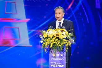 Chủ tịch nước Tô Lâm phát biểu tại Lễ trao Giải Báo chí quốc gia lần thứ XVIII.