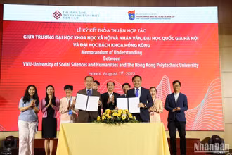 Trong khuôn khổ Hội thảo diễn ra Lễ ký kết thỏa thuận hợp tác giữa Trường đại học Khoa học xã hội và Nhân văn (Đại học Quốc gia Hà Nội) và Trường đại học Bách khoa Hồng Kông (Trung Quốc).