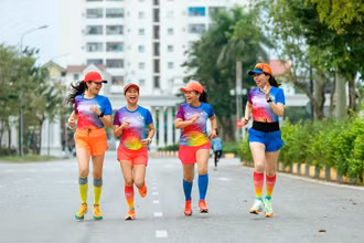 Các runner tham dự giải sẽ đi qua những cung đường quen thuộc của thành phố Vinh, ngắm bình minh ở ven sông Lam, ngắm phà Bến Thủy nổi tiếng... 
