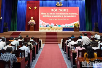 Quang cảnh hội nghị đối thoại.