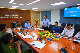 Hội nghị là dịp để BSR và Công an tỉnh Quảng Ngãi sơ kết Quy chế phối hợp bảo đảm an ninh, trật tự Nhà máy Lọc dầu Dung Quất.