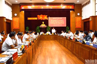 Quang cảnh buổi làm việc.
