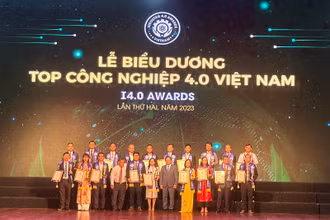 TOP Công nghiệp 4.0 Việt Nam 2023 vinh danh 65 doanh nghiệp, 7 địa phương. (Ảnh: Ban Tổ chức)