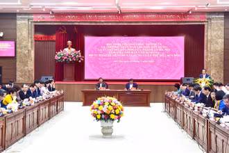 Quang cảnh hội nghị chiều 2/3.