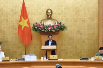 Thủ tướng Phạm Minh Chính chủ trì phiên họp. (Ảnh: TRẦN HẢI)