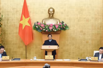 Thủ tướng Phạm Minh Chính chủ trì Phiên họp Chính phủ thường kỳ tháng 1 (Ảnh: TRẦN HẢI).