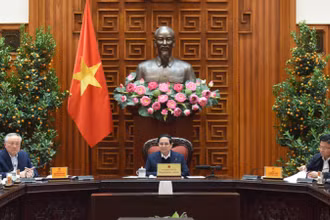 Thủ tướng Phạm Minh Chính chủ trì phiên họp thứ 11 của Ban Chỉ đạo. (Ảnh: TRẦN HẢI)