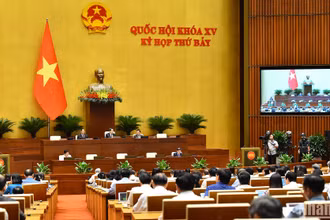 Quang cảnh phiên họp của Quốc hội, ngày 21/6/2024. (Ảnh: THỦY NGUYÊN)