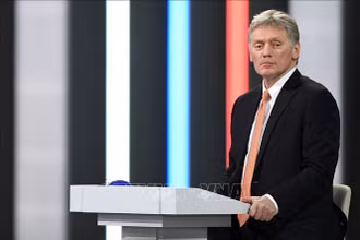 Người phát ngôn Điện Kremlin, Dmitry Peskov phát biểu tại Moskva, Nga. (Ảnh: AFP/TTXVN)