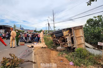 Hiệ trường vụ tai nạn.