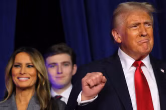 Ông Trump được xác định đã hội đủ tối thiểu 270 phiếu đại cử tri để đắc cử tổng thống Mỹ. (Ảnh: Reuters)