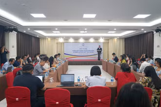 Quang cảnh hội nghị. (Ảnh: TRUNG HƯNG)