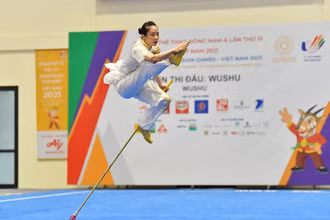 Dương Thúy Vi là niềm hy vọng "vàng" của Wushu Việt Nam ở SEA Games 32. (Ảnh: THỦY NGUYÊN)
