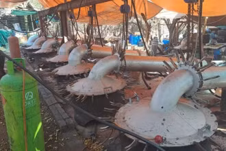 Địa điểm sản xuất ma túy trái phép tại một trang trại ở thị trấn Groblersdal, phía bắc Nam Phi. (Ảnh: Cảnh sát Nam Phi) 