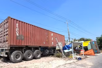 Hiện trường vụ tai nạn. (Nguồn: Báo Tây Ninh)