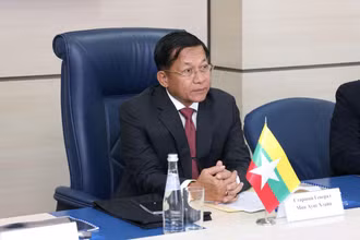 Chủ tịch Hội đồng Điều hành Nhà nước Myanmar, Thống tướng Min Aung Hlaing. (Ảnh minh họa: Reuters)