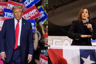 Hai ứng cử viên Tổng thống Mỹ - ông Donald Trump và bà Kamala Harris. (Ảnh: Reuters) 