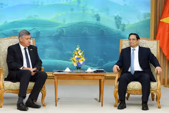 Thủ tướng Phạm Minh Chính tiếp ông Jan Jambon, Bộ trưởng-Thủ hiến Chính phủ kiêm Bộ trưởng Ngoại giao, Văn hóa, Công nghệ thông tin và Quản lý cơ sở vật chất Vùng Flanders, Vương Quốc Bỉ.