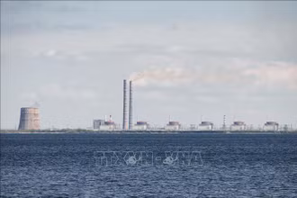 Toàn cảnh nhà máy điện hạt nhân Zaporizhzhia ở Ukraine. (Ảnh tư liệu: AFP/TTXVN)